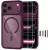 Tech-Protect MagOne MagSafe CC + Glass 2 db Dark Cherry/Clear iPhone 17 Pro Max / 18 Pro Max tok, bordó-átlátszó