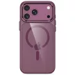 Tech-Protect MagMat MagSafe CC Dark Cherry/Clear iPhone 17 Pro / 18 Pro tok, bordó-átlátszó