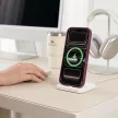 Tech-Protect MagMat MagSafe CC Dark Cherry/Clear iPhone 17 Pro / 18 Pro tok, bordó-átlátszó