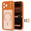 Tech-Protect MagPeak MagSafe CC Matte Cosmic Orange iPhone 17 Pro Max / 18 Pro Max tok, matt narancssárga