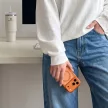 Tech-Protect MagPeak MagSafe CC Cosmic Orange/Clear iPhone 17 Pro / 18 Pro tok, narancssárga-átlátszó
