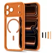 Tech-Protect MagPeak MagSafe CC Cosmic Orange/Clear iPhone 17 Pro Max / 18 Pro Max tok, narancssárga-átlátszó