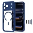 Tech-Protect MagPeak MagSafe CC iPhone 17 Pro / 18 Pro tok, sötétkék-átlátszó