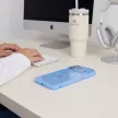 Tech-Protect MagPeak MagSafe CC iPhone 17 Pro / 18 Pro tok, világoskék-átlátszó