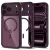 Tech-Protect MagPeak MagSafe CC Dark Cherry/Clear iPhone 17 Pro Max / 18 Pro Max tok, bordó-átlátszó
