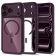 Tech-Protect MagPeak MagSafe CC Dark Cherry/Clear iPhone 17 Pro Max / 18 Pro Max tok, bordó-átlátszó