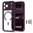 Tech-Protect MagPeak MagSafe CC Dark Cherry/Clear iPhone 17 Pro Max / 18 Pro Max tok, bordó-átlátszó