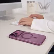 Tech-Protect MagZero MagSafe Matte Dark Cherry iPhone 17 Pro / 18 Pro tok, matt bordó