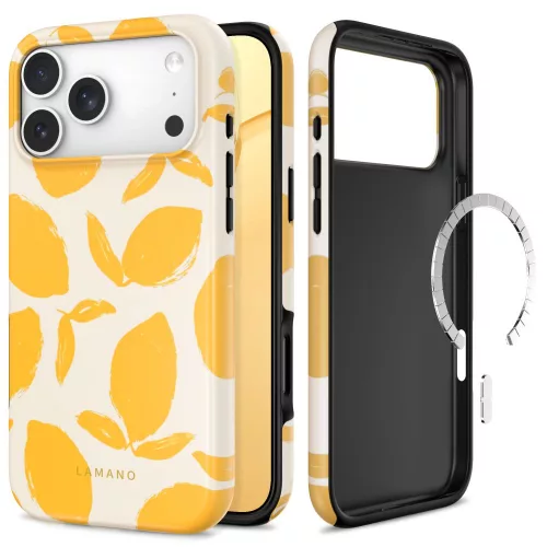 Tech-Protect Lamano MagSafe Lemon Haze iPhone 17 Pro Max / 18 Pro Max tok, sárga