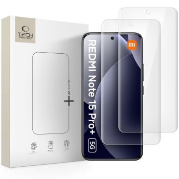   TECH-PROTECT GLASS UV+ 2-PACK XIAOMI REDMI NOTE 15 PRO+ PLUS 5G CLEAR edzett üvegfólia