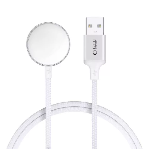 TECH-PROTECT MC02 ULTRABOOST MAGNETIC CHARGER CABLE 100CM APPLE WATCH, fehér