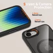 Tech-Protect MagMat MagSafe iPhone 16e Case tok, fekete-tok, átlátszó
