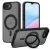 Tech-Protect MagRing MagSafe case iPhone 16e tok, matt fekete