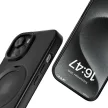Tech-Protect MagRing MagSafe case iPhone 16e tok, matt fekete