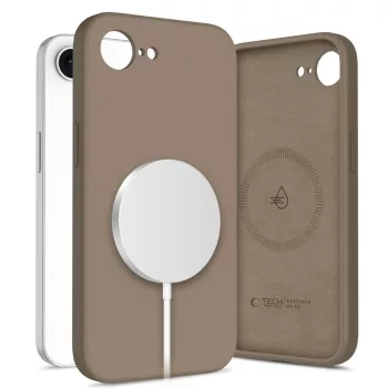 TECH-PROTECT LIQUID SILICONE MAGSAFE iPhone 16E tok, barna