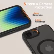 Tech-Protect MagCam MagSafe iPhone 16e Case tok, matt fekete