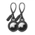 Tech-Protect Rough 2-pack case Apple AirTag, tok, fekete