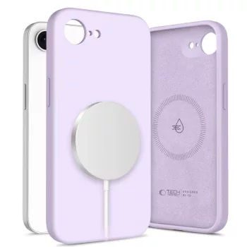   Tech-Protect Liquid Silicone MagSafe iPhone 16e Case tok, lila