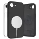 Tech-Protect Liquid Silicone MagSafe iPhone 16e Case tok, fekete