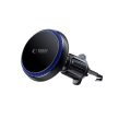 TECH-PROTECT MM15W-V4 MAGNETIC MAGSAFE DASHBOARD & VENT CAR MOUNT vezeték nélküli töltő 15W, fekete