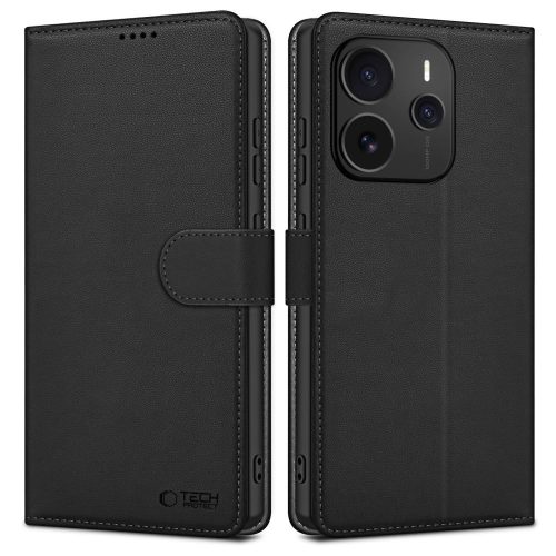 TECH-PROTECT WALLET XIAOMI REDMI NOTE 14 5G MATTE tok, fekete