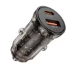 TECH-PROTECT CC01 2-PORT autós töltő PD30W/QC3.0, fekete