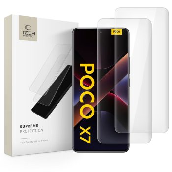   TECH-PROTECT GLASS UV+ 2-PACK XIAOMI REDMI NOTE 14 PRO 4G / 5G / 14 PRO+ PLUS 5G / POCO X7 5G CLEAR