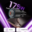 TECH-PROTECT CC04 3-PORT autós töltő PD175W, fekete