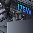 TECH-PROTECT CC04 3-PORT autós töltő PD175W, fekete