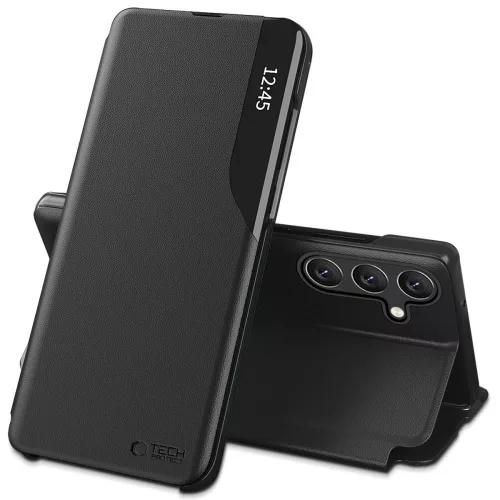 Tech-Protect Smart View Case Samsung Galaxy A56 5G tok, fekete
