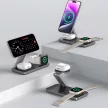 TECH-PROTECT QI15W-A47 3IN1 MAGNETIC MAGSAFE vezeték nélküli töltő, fekete