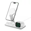 TECH-PROTECT QI15W-A47 3IN1 MAGNETIC MAGSAFE vezeték nélküli töltő, fehér