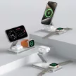 TECH-PROTECT QI15W-A47 3IN1 MAGNETIC MAGSAFE vezeték nélküli töltő, fehér