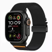TECH-PROTECT NYLON CLASP APPLE WATCH 6/ 7/ 8/ 9/ 10/ SE/ ULTRA 1/ 2 (44/ 45/ 46/ 49 MM) tok, fekete