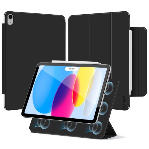 TECH-PROTECT SMARTCASE MAGNETIC IPAD 10.9” 10 / 2022 / 11” 11 / 2025 tok, fekete