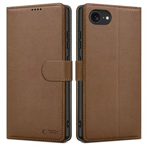 TECH-PROTECT WALLET iPhone 16E tok, barna