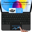 TECH-PROTECT SMARTCASE MAGNETIC + KEYBOARD IPAD 10.9” 10 / 2022 / 11” 11 / 2025 tok, fekete