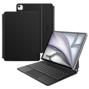   TECH-PROTECT SMARTCASE MAGNETIC + KEYBOARD IPAD PRO 12.9” 4 / 5 / 6 / 2020-2022 / AIR 13” 1 / 2 / 2024-2025 tok, fekete