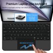 TECH-PROTECT SMARTCASE MAGNETIC + KEYBOARD IPAD PRO 12.9” 4 / 5 / 6 / 2020-2022 / AIR 13” 1 / 2 / 2024-2025 tok, fekete