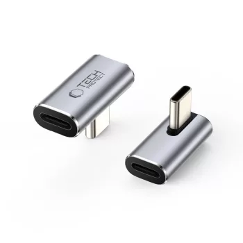   TECH-PROTECT ULTRABOOST AA03 szögadapter Type-C, adapter, szürke