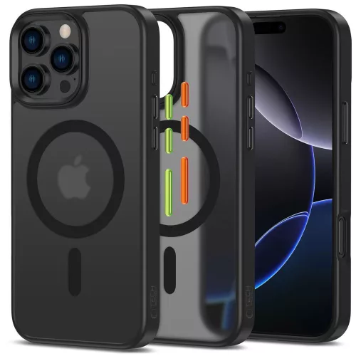 TECH-PROTECT MAGMAT XT 3-SET MAGSAFE IPHONE 16 PRO tok, matt fekete