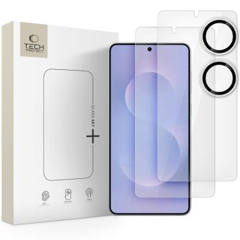   TECH-PROTECT GLASS SET+ 3-PACK SAMSUNG GALAXY S25 EDGE CLEAR edzett üvegfólia