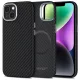 TECH-PROTECT ION CARBON MAGSAFE IPHONE 14 tok, fekete-ezüst