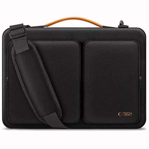 Tech-Protect Defender Bag 15"-16" Laptop táska, fekete-narancs