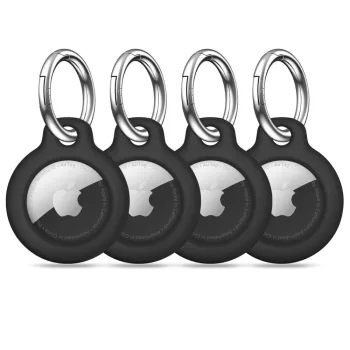 Tech-Protect Rough 4-pack Apple AirTag, tok, fekete