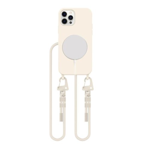 TECH-PROTECT MAGNECKLACE MAGSAFE IPHONE 12 / 12 PRO COSMIC LATTE tok, bézs