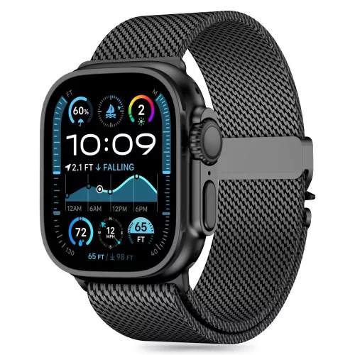 TECH-PROTECT MILANO APPLE WATCH 6/ 7/ 8/ 9/ 10/ SE/ ULTRA 1/ 2 (44/ 45/ 46/ 49 MM) tok, fekete