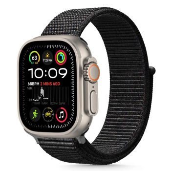   TECH-PROTECT NYLON APPLE WATCH 6/ 7/ 8/ 9/ 10/ SE/ ULTRA 1/ 2 (44/ 45/ 46/ 49 MM) tok, fekete