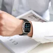 TECH-PROTECT NYLON STRIPE APPLE WATCH 6/ 7/ 8/ 9/ 10/ SE/ ULTRA 1/ 2 (44/ 45/ 46/ 49 MM) CRAYON szürke