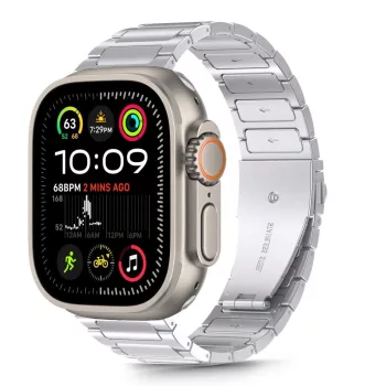   TECH-PROTECT STAINLESS CLASSIC APPLE WATCH 6/ 7/ 8/ 9/ 10/ SE/ ULTRA 1/ 2 (44/ 45/ 46/ 49 MM), ezüst
